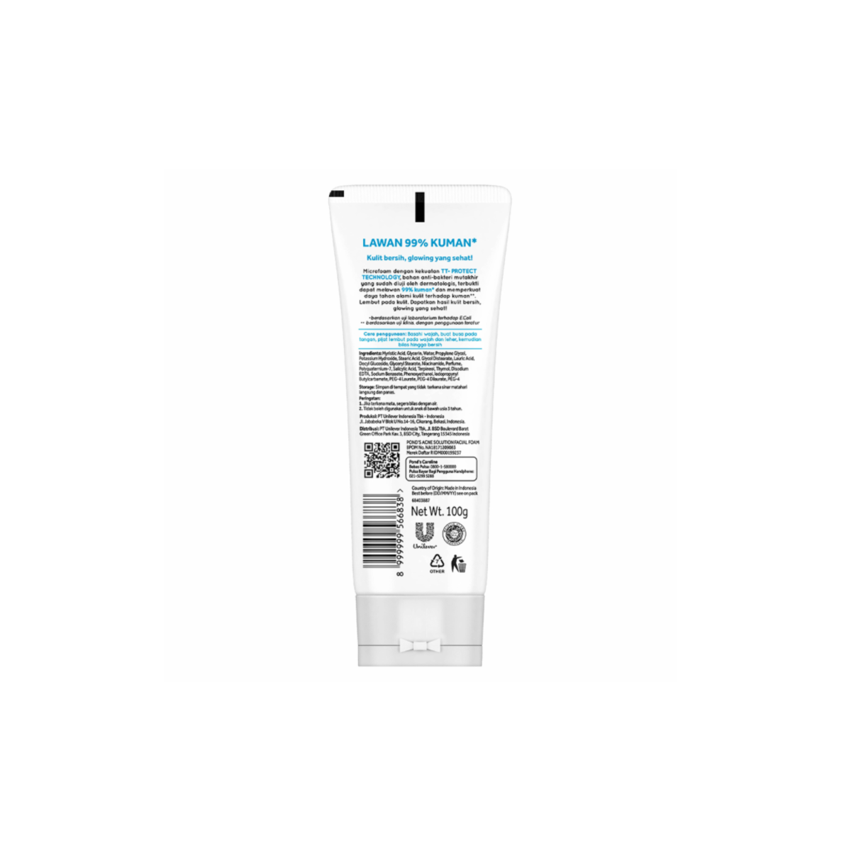 pond's anti bacterial facial foam 100g