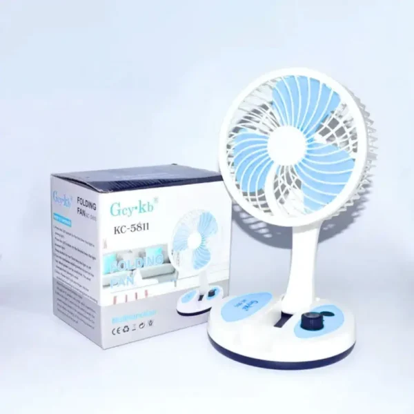 gcy.kb kc 5811 rechargeable folding fan with light