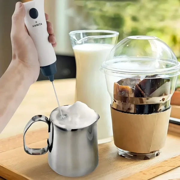 rechargeable handheld electric coffee mixer