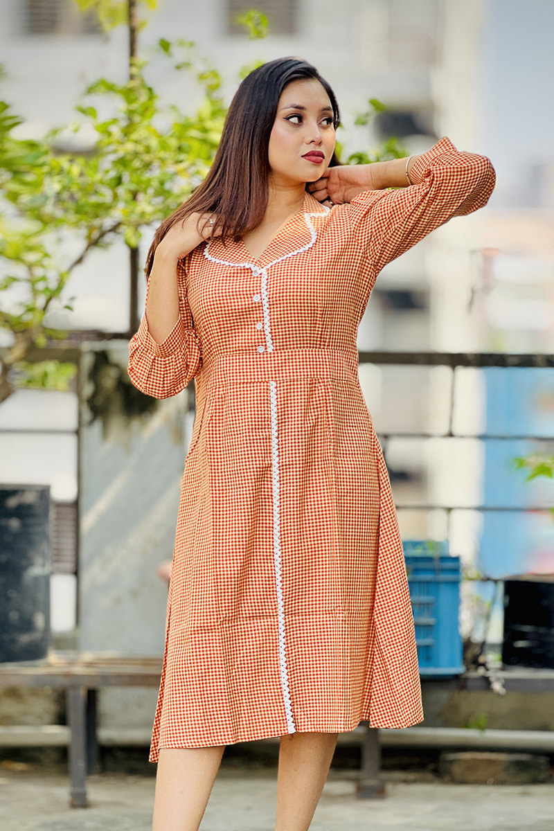 Cotton clearance kurti frock