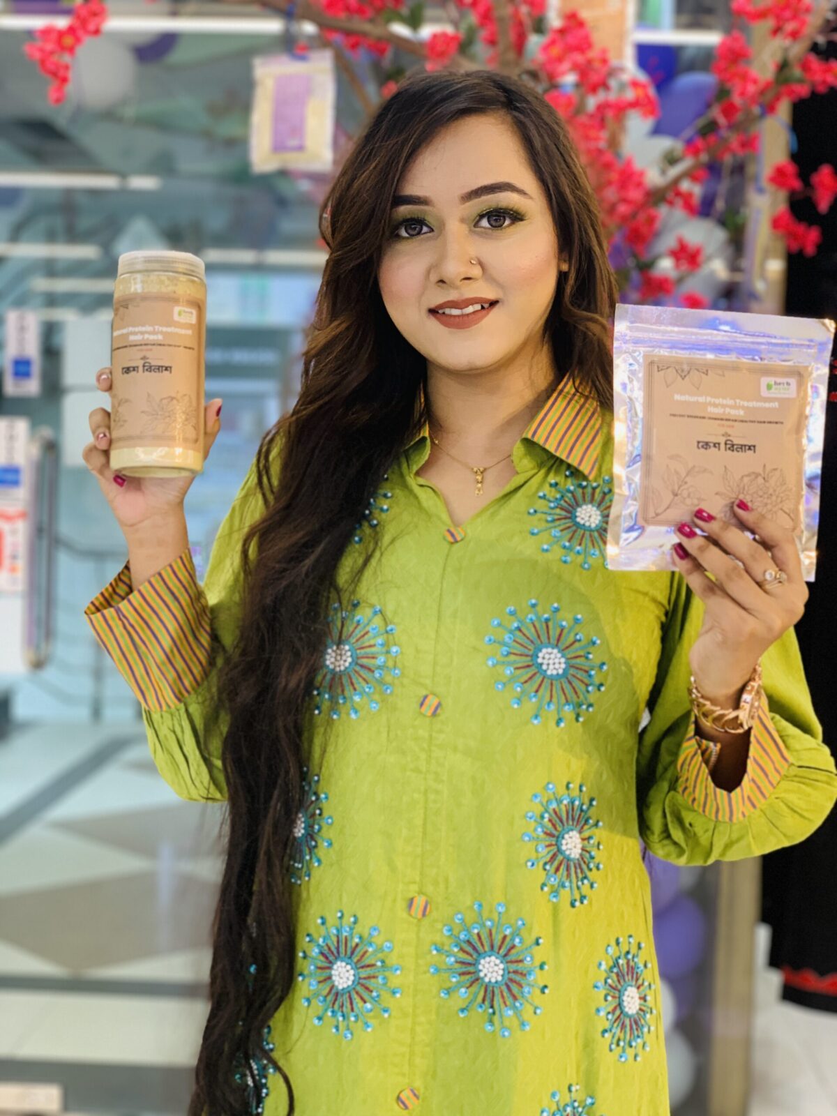 natural protein treatment hair pack । কেশ বিলাশ (300 gm)