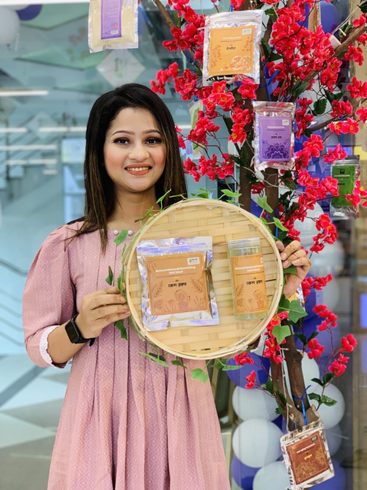 natural mehndi nourishing hair mask । কেশ রঙ্গন (120 gm)