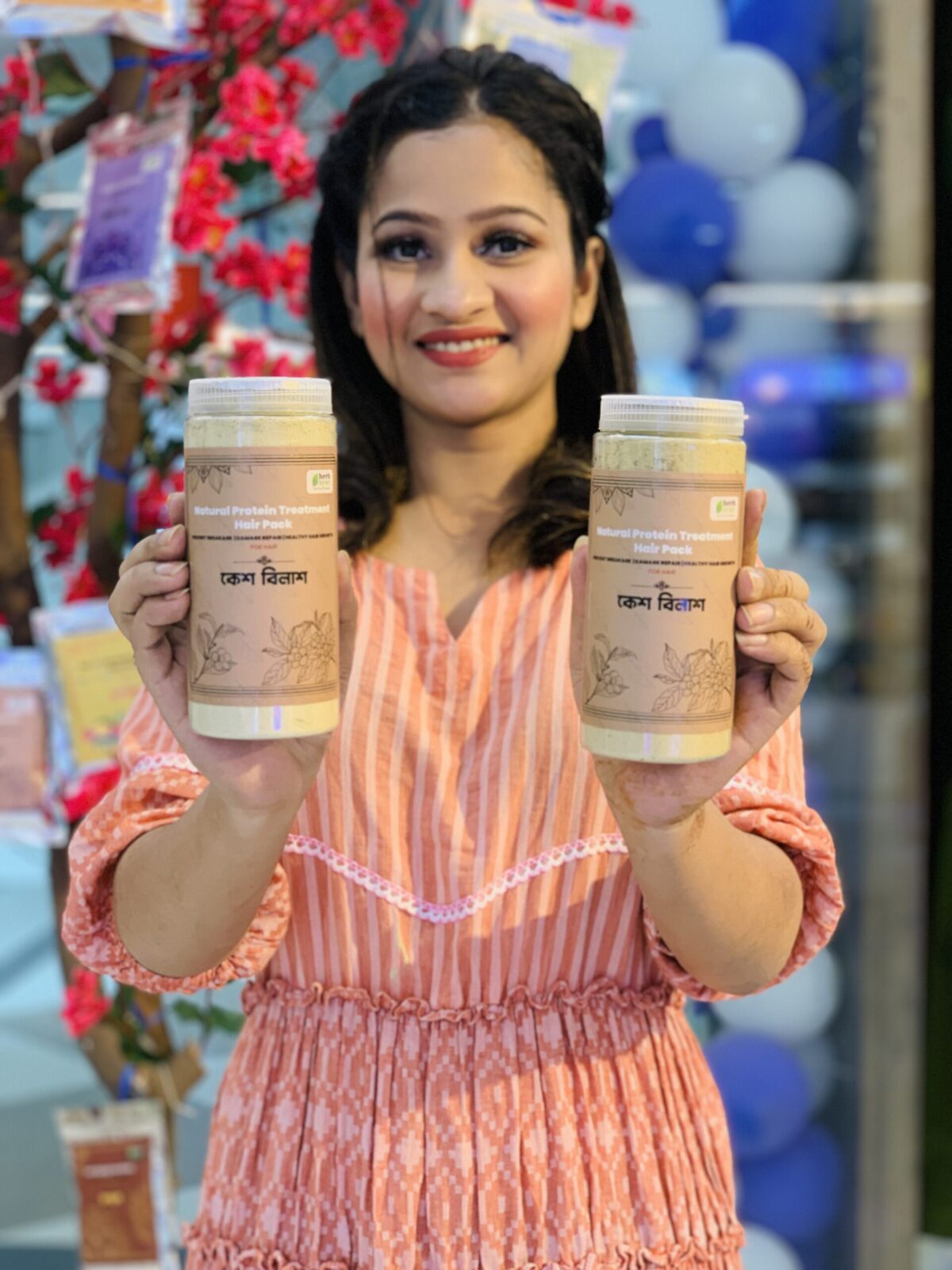 natural protein treatment hair pack । কেশ বিলাশ (300 gm)